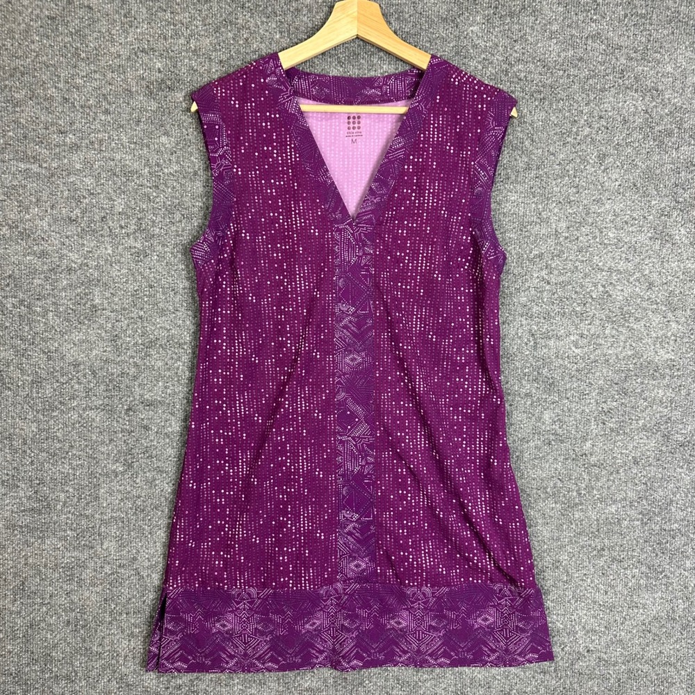 Title Nine Dress Womens M Purple Excellent Sleeveless V-Neck Pocket
